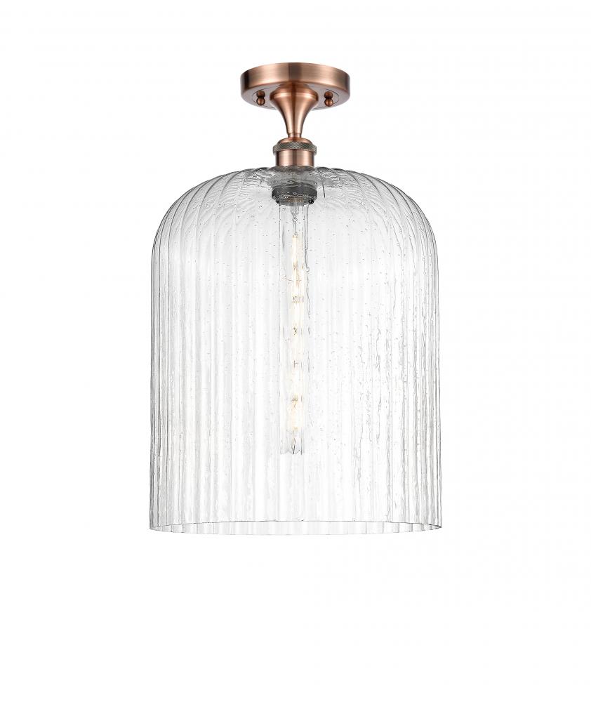 Bridal Veil - 1 Light - 5 inch - Antique Copper - Semi-Flush Mount