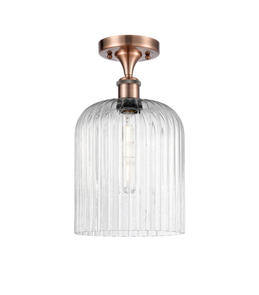 Bridal Veil - 1 Light - 5 inch - Antique Copper - Semi-Flush Mount