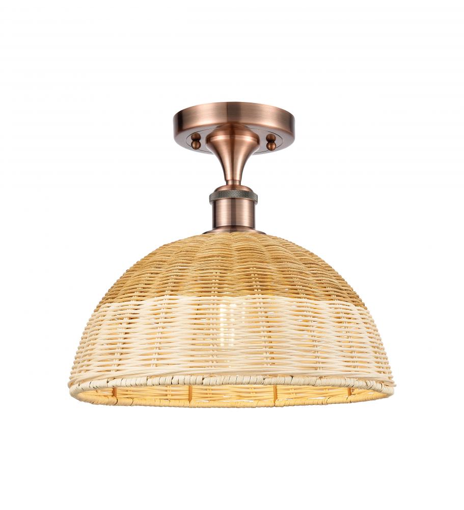 Bristol Natural II - 1 Light - 12 inch - Antique Copper - Semi-Flush Mount