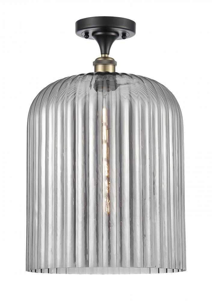 Bridal Veil - 1 Light - 5 inch - Black Antique Brass - Semi-Flush Mount