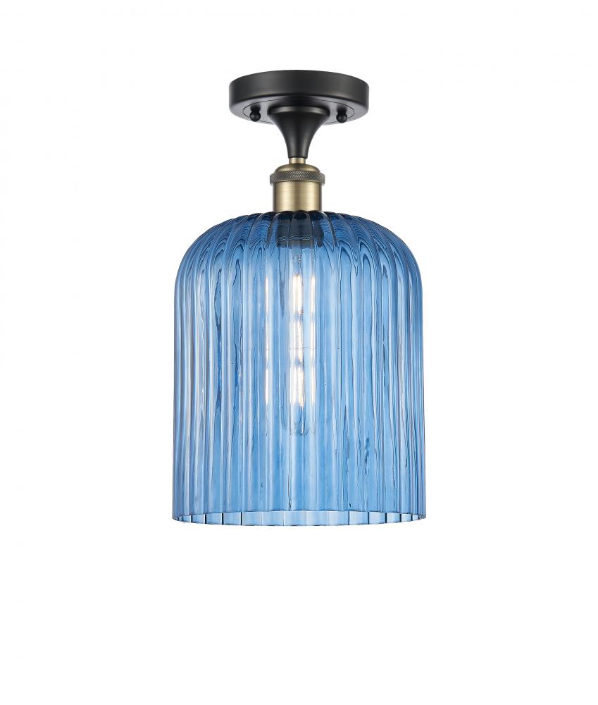 Bridal Veil - 1 Light - 5 inch - Black Antique Brass - Semi-Flush Mount