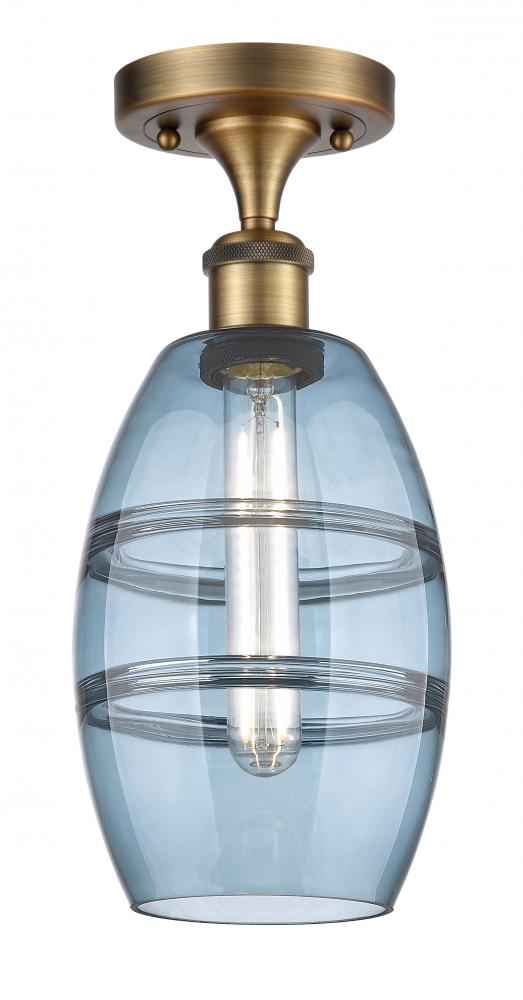 Vaz - 1 Light - 6 inch - Brushed Brass - Semi-Flush Mount