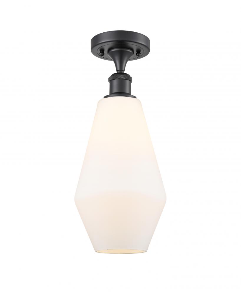 Cindyrella - 1 Light - 7 inch - Matte Black - Semi-Flush Mount