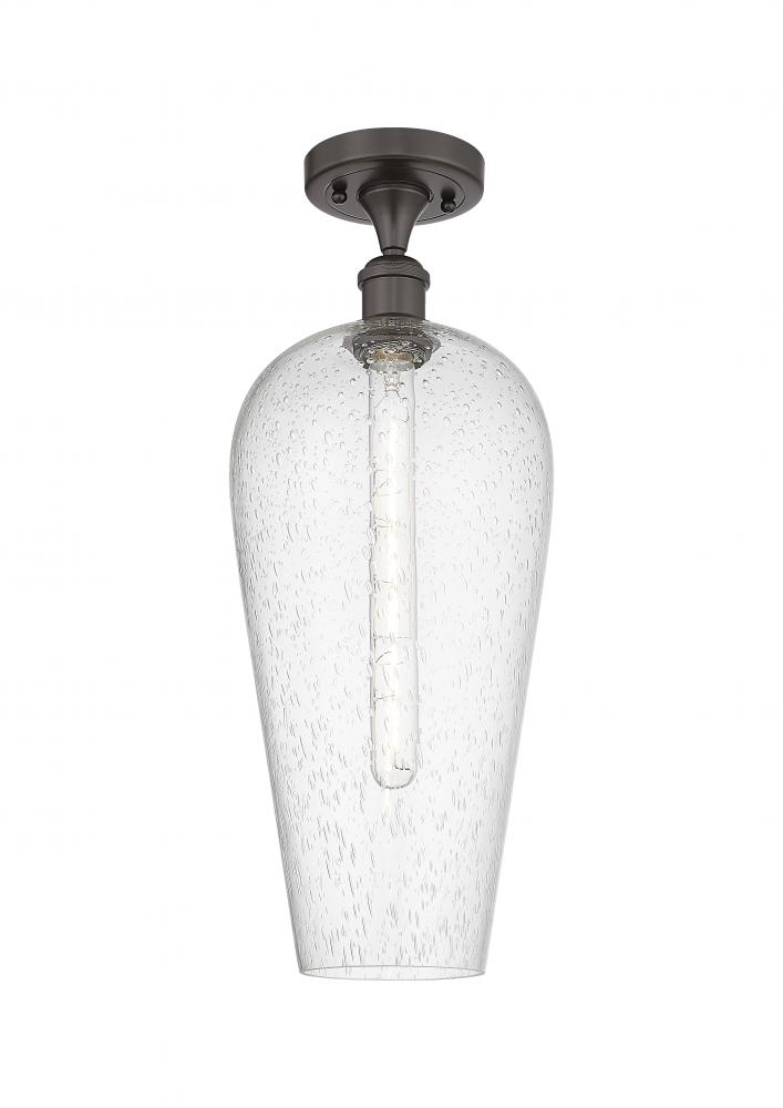 Chelsea - 1 Light - 8 inch - Oil Rubbed Bronze - Semi-Flush Mount