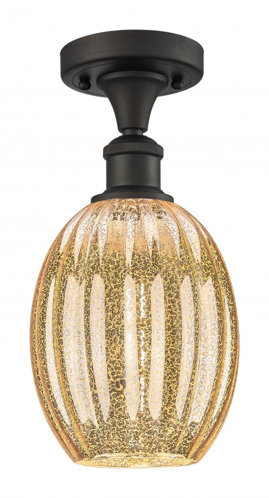 Preston Bulb - 1 Light - 6 inch - Oil Rubbed Bronze - Semi-Flush Mount