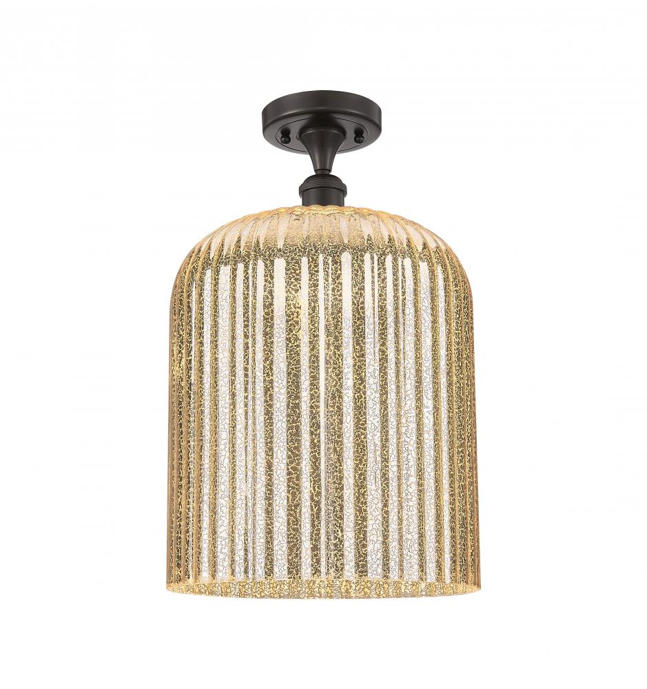 Bridal Veil - 1 Light - 5 inch - Oil Rubbed Bronze - Semi-Flush Mount