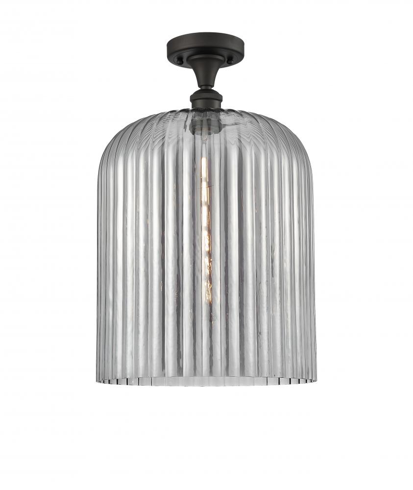 Bridal Veil - 1 Light - 5 inch - Oil Rubbed Bronze - Semi-Flush Mount