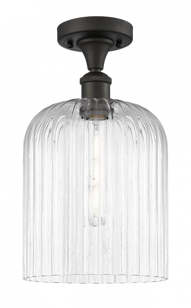 Bridal Veil - 1 Light - 5 inch - Oil Rubbed Bronze - Semi-Flush Mount