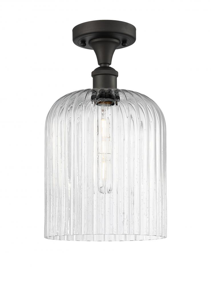 Bridal Veil - 1 Light - 5 inch - Oil Rubbed Bronze - Semi-Flush Mount