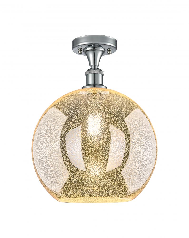 Athens - 1 Light - 12 inch - Polished Chrome - Semi-Flush Mount