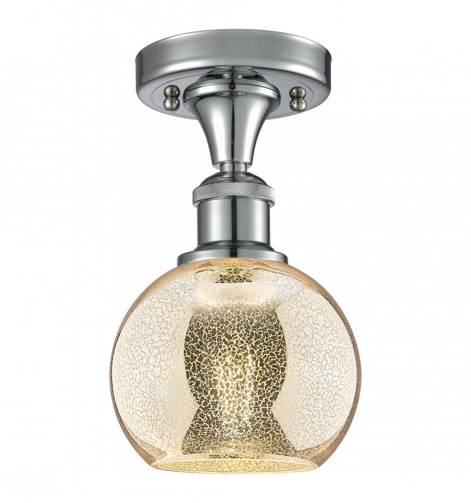 Athens - 1 Light - 6 inch - Polished Chrome - Semi-Flush Mount