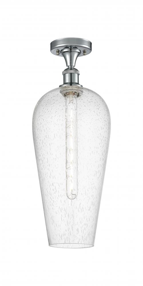 Chelsea - 1 Light - 8 inch - Polished Chrome - Semi-Flush Mount