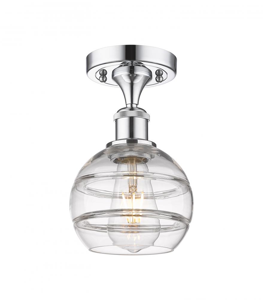 Rochester - 1 Light - 6 inch - Polished Chrome - Semi-Flush Mount