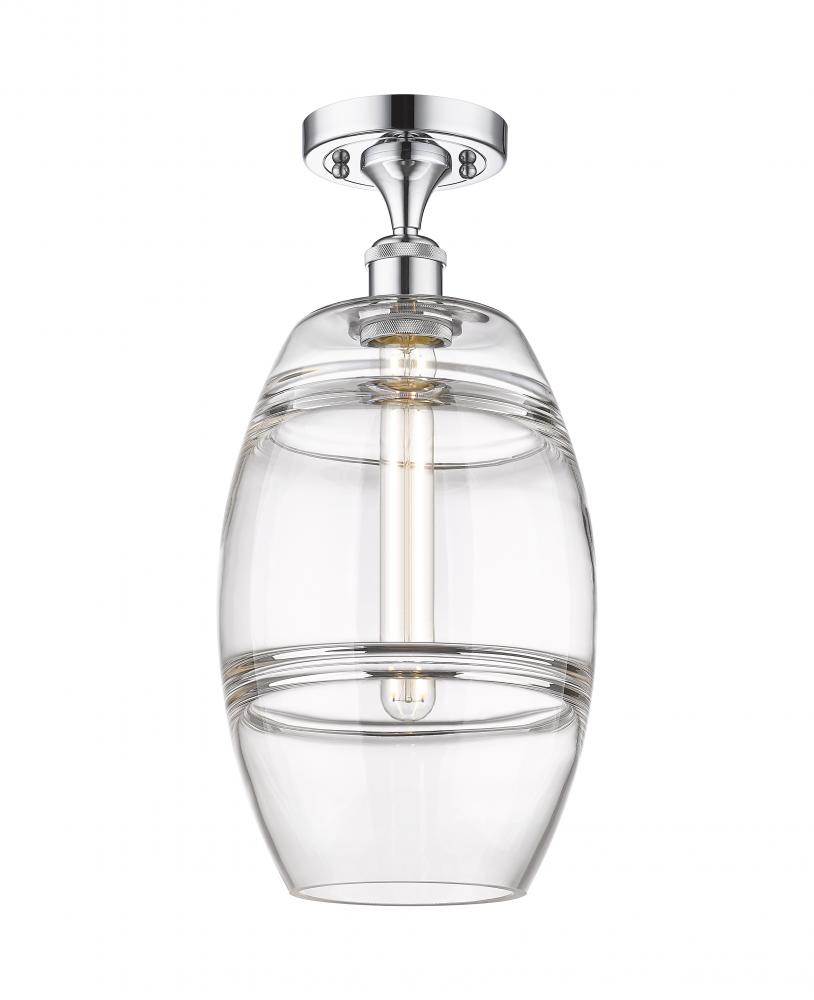 Vaz - 1 Light - 8 inch - Polished Chrome - Semi-Flush Mount