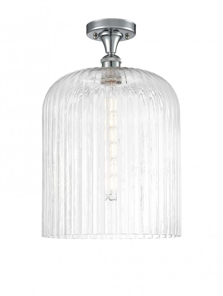 Bridal Veil - 1 Light - 5 inch - Polished Chrome - Semi-Flush Mount