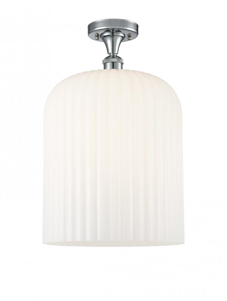 Bridal Veil - 1 Light - 5 inch - Polished Chrome - Semi-Flush Mount