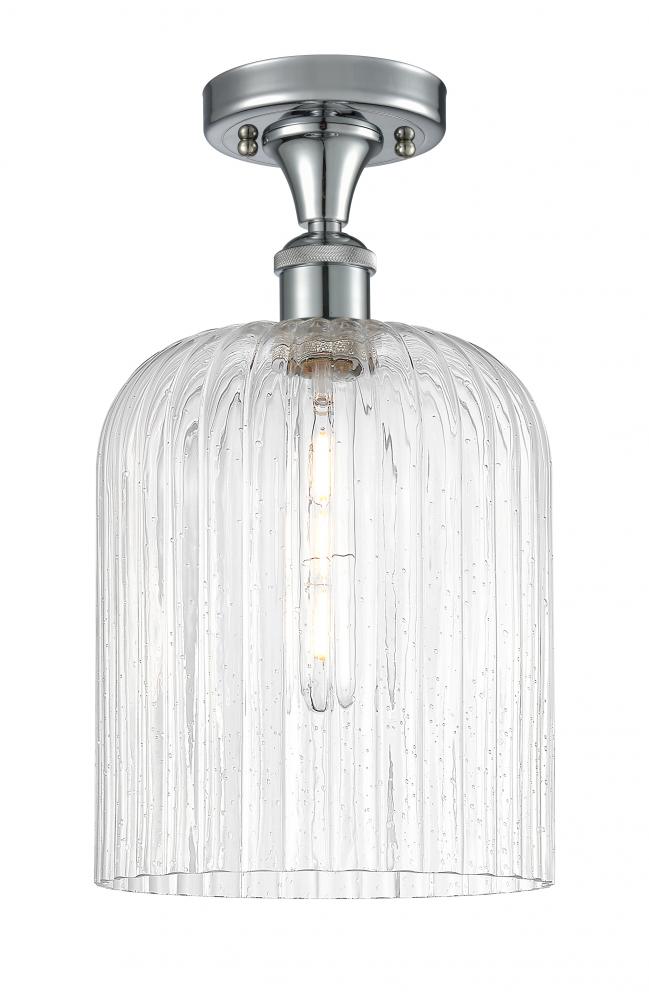 Bridal Veil - 1 Light - 5 inch - Polished Chrome - Semi-Flush Mount