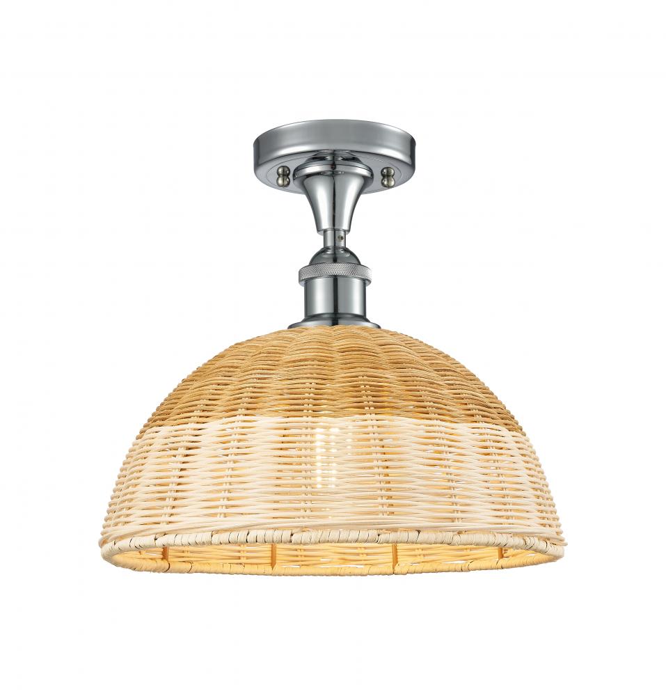 Bristol Natural II - 1 Light - 12 inch - Polished Chrome - Semi-Flush Mount