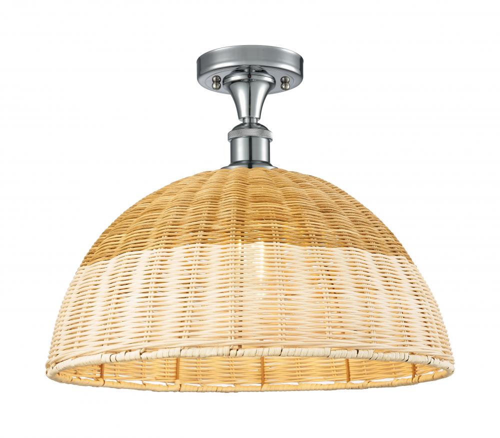 Bristol Natural II - 1 Light - 16 inch - Polished Chrome - Semi-Flush Mount