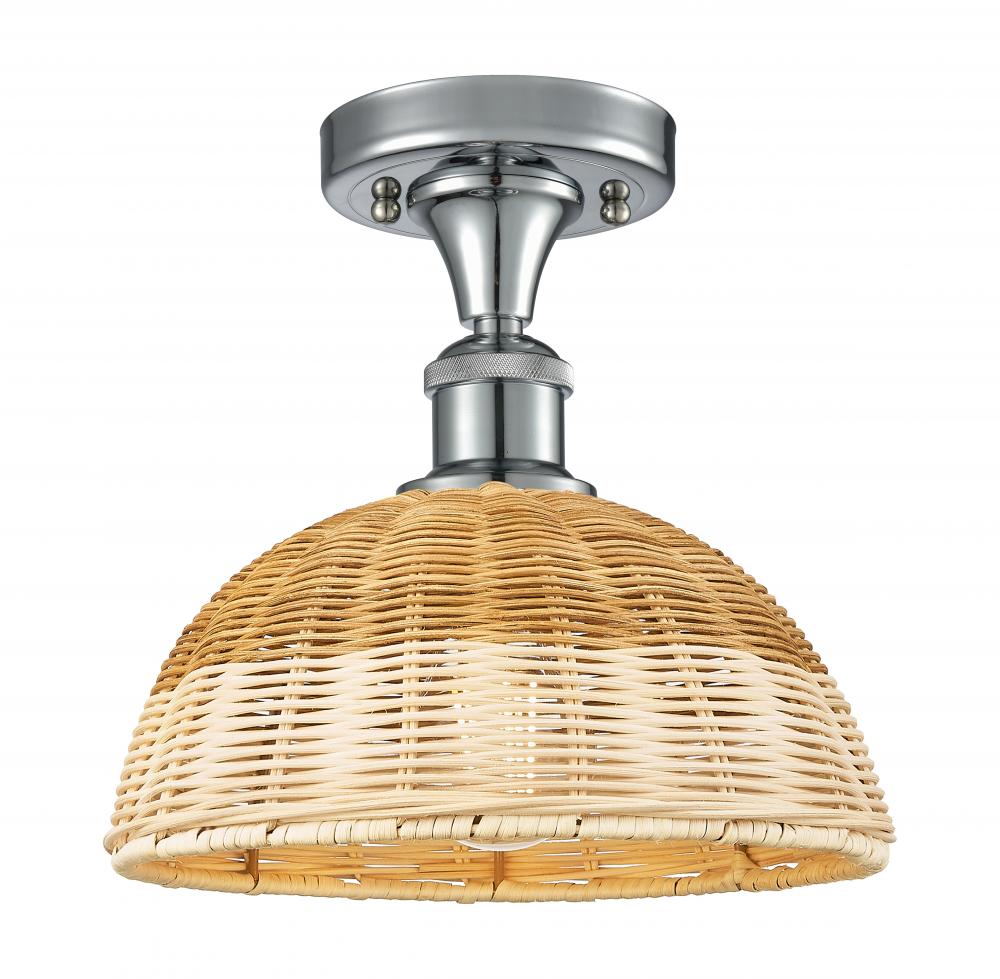 Bristol Natural II - 1 Light - 9 inch - Polished Chrome - Semi-Flush Mount