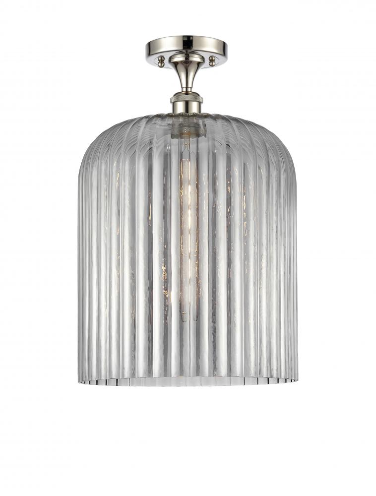 Bridal Veil - 1 Light - 5 inch - Polished Nickel - Semi-Flush Mount