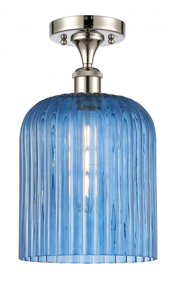 Bridal Veil - 1 Light - 5 inch - Polished Nickel - Semi-Flush Mount