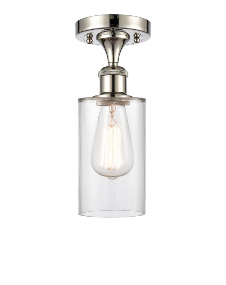 Clymer - 1 Light - 4 inch - Polished Nickel - Semi-Flush Mount