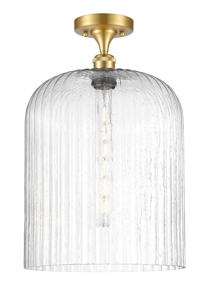 Bridal Veil - 1 Light - 5 inch - Satin Gold - Semi-Flush Mount