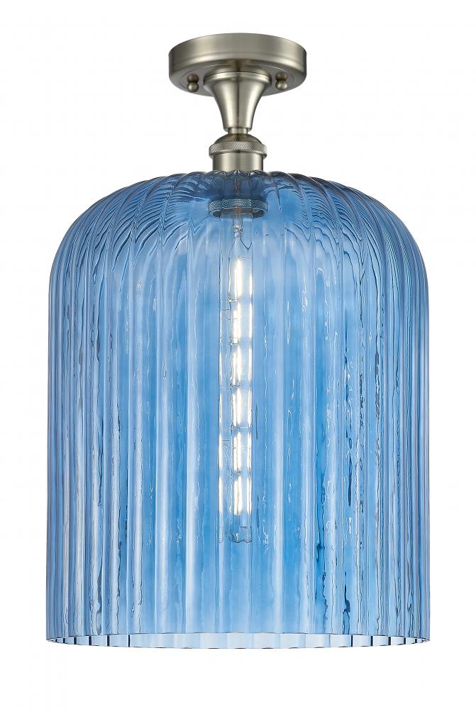 Bridal Veil - 1 Light - 5 inch - Brushed Satin Nickel - Semi-Flush Mount