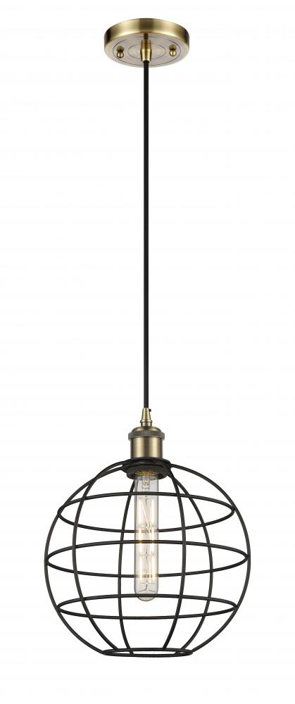 Lake Placid - 1 Light - 10 inch - Antique Brass - Mini Pendant