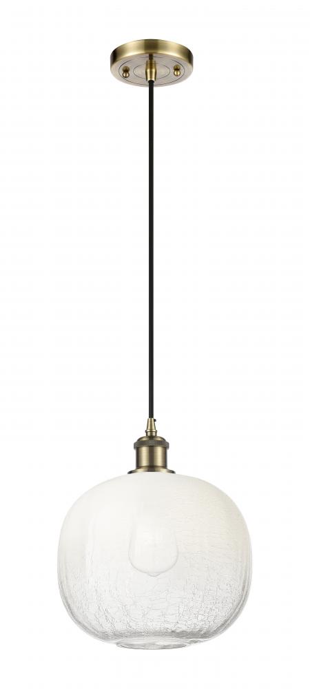 Brookhaven Sphere - 1 Light - 11 inch - Antique Brass - Cord hung - Mini Pendant