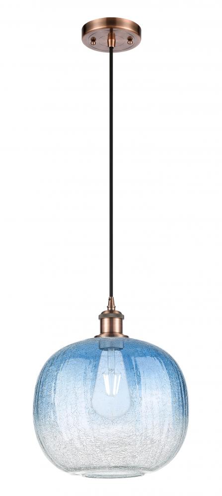 Brookhaven Sphere - 1 Light - 11 inch - Antique Copper - Cord hung - Mini Pendant