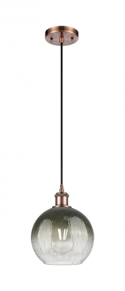 Brookhaven Globe - 1 Light - 8 inch - Antique Copper - Cord hung - Mini Pendant