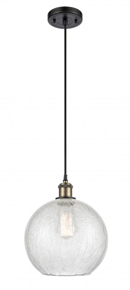 Athens - 1 Light - 10 inch - Black Antique Brass - Cord hung - Mini Pendant