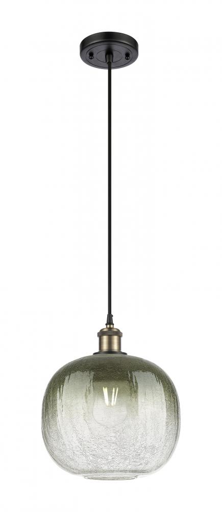 Brookhaven Sphere - 1 Light - 11 inch - Black Antique Brass - Cord hung - Mini Pendant