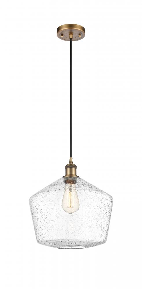 Cindyrella - 1 Light - 12 inch - Brushed Brass - Cord hung - Mini Pendant