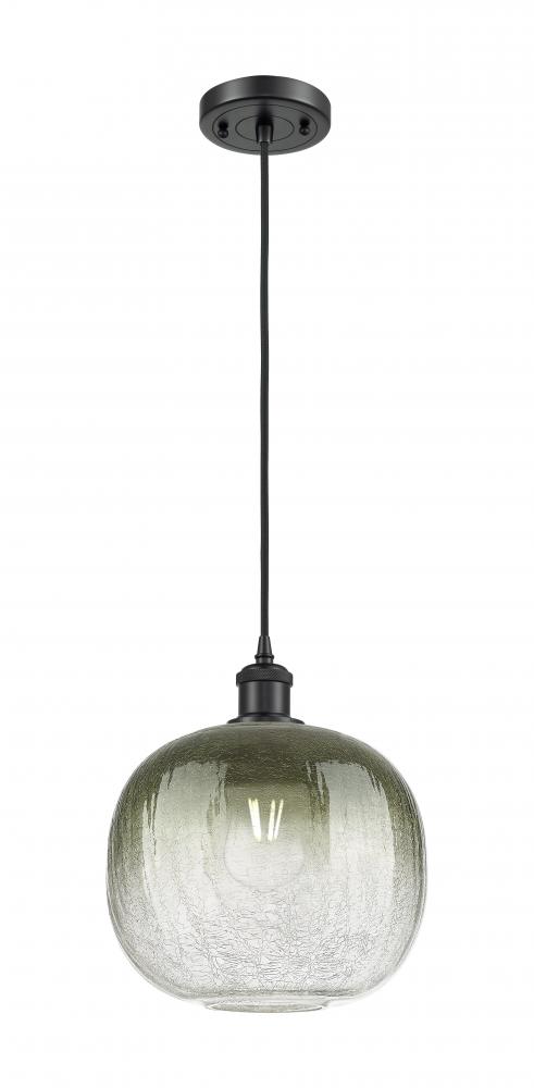 Brookhaven Sphere - 1 Light - 11 inch - Matte Black - Cord hung - Mini Pendant