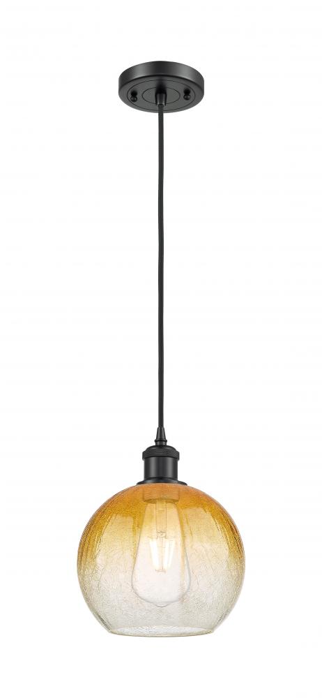 Brookhaven Globe - 1 Light - 8 inch - Matte Black - Cord hung - Mini Pendant