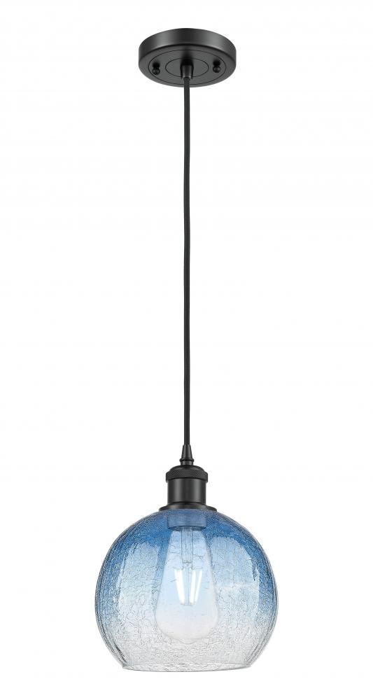 Brookhaven Globe - 1 Light - 8 inch - Matte Black - Cord hung - Mini Pendant