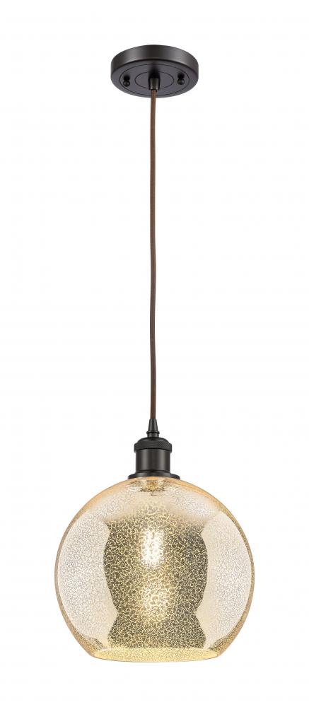 Athens - 1 Light - 10 inch - Oil Rubbed Bronze - Cord hung - Mini Pendant