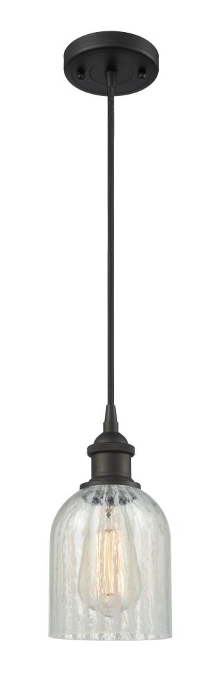 Caledonia - 1 Light - 5 inch - Oil Rubbed Bronze - Cord hung - Mini Pendant