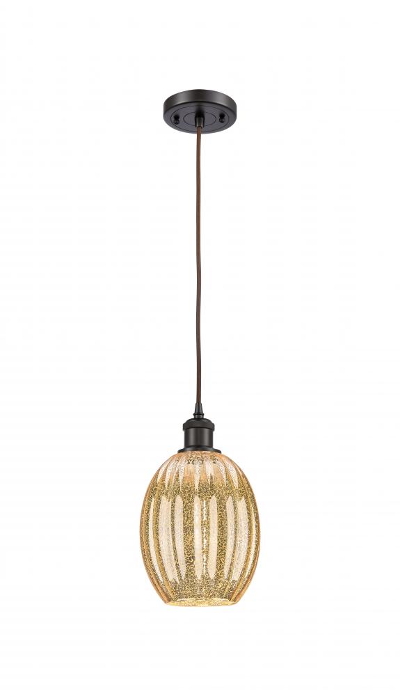 Preston Bulb - 1 Light - 6 inch - Oil Rubbed Bronze - Cord hung - Mini Pendant