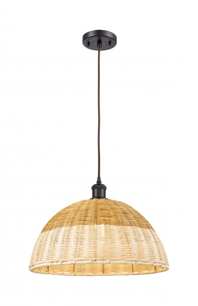 Bristol Natural II - 1 Light - 16 inch - Oil Rubbed Bronze - Cord hung - Mini Pendant