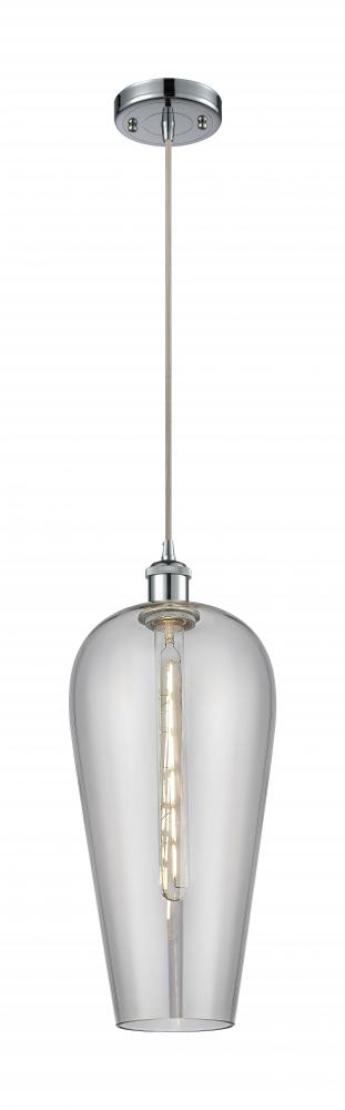 Chelsea - 1 Light - 8 inch - Polished Chrome - Cord hung - Mini Pendant
