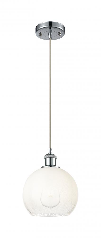 Brookhaven Globe - 1 Light - 8 inch - Polished Chrome - Cord hung - Mini Pendant