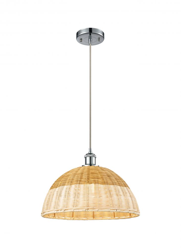 Bristol Natural II - 1 Light - 16 inch - Polished Chrome - Cord hung - Mini Pendant