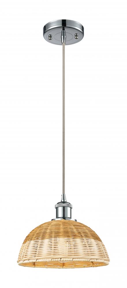 Bristol Natural II - 1 Light - 9 inch - Polished Chrome - Cord hung - Mini Pendant