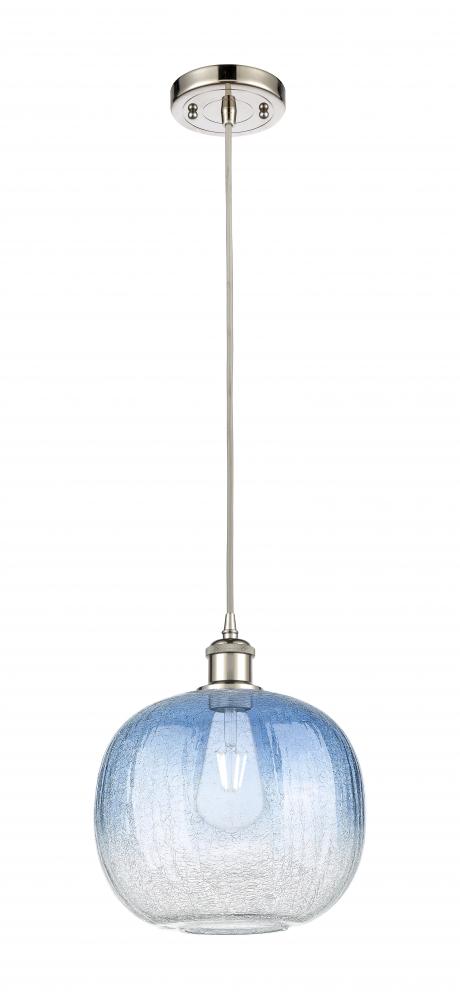 Brookhaven Sphere - 1 Light - 11 inch - Polished Nickel - Cord hung - Mini Pendant