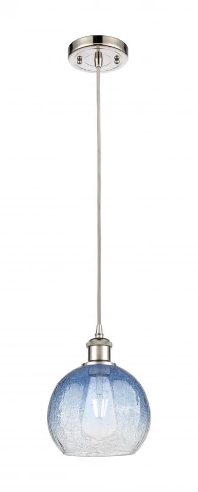 Brookhaven Globe - 1 Light - 8 inch - Polished Nickel - Cord hung - Mini Pendant