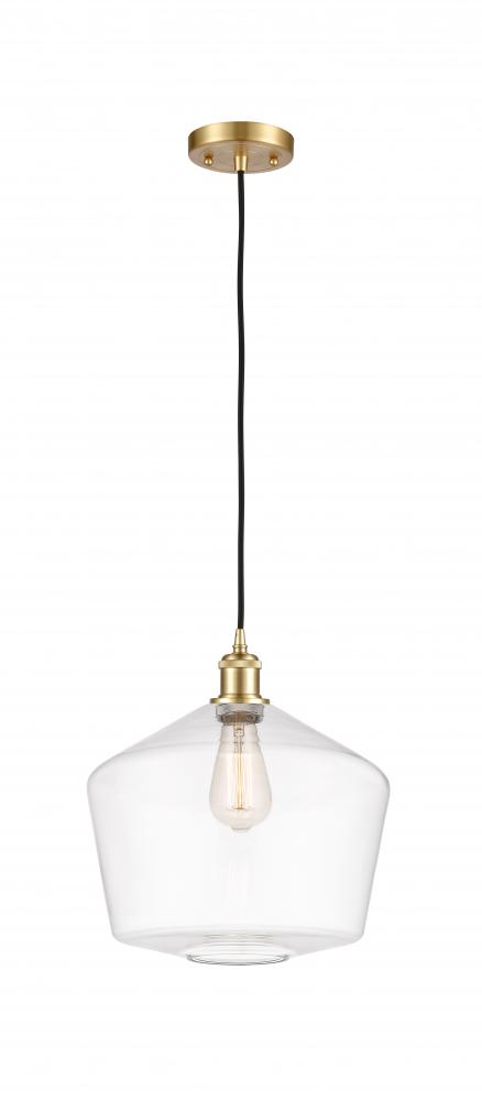 Cindyrella - 1 Light - 12 inch - Satin Gold - Cord hung - Mini Pendant
